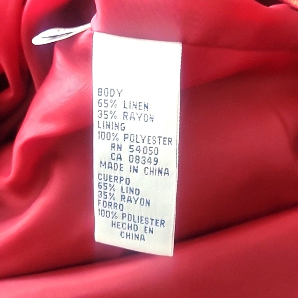 RENA ROWAN Brick Red Designer Jacket, Size: 14 - Picture 9 of 9